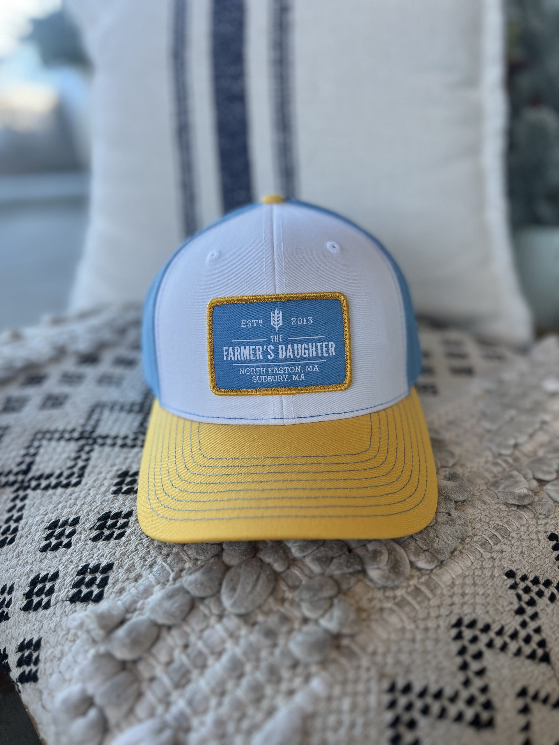Yellow + Blue Trucker Hat
